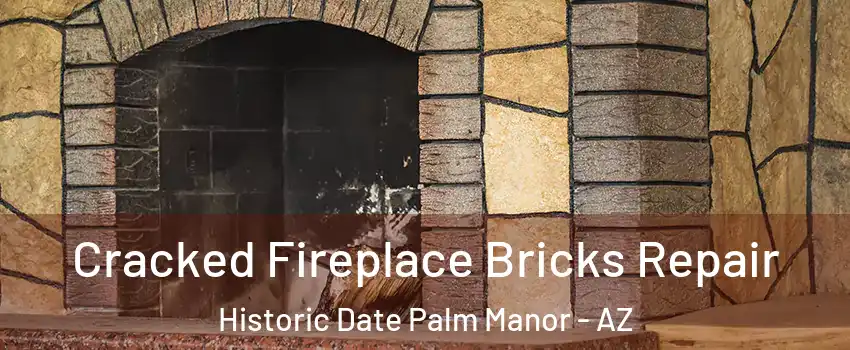 Cracked Fireplace Bricks Repair Historic Date Palm Manor - AZ