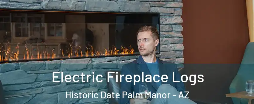 Electric Fireplace Logs Historic Date Palm Manor - AZ