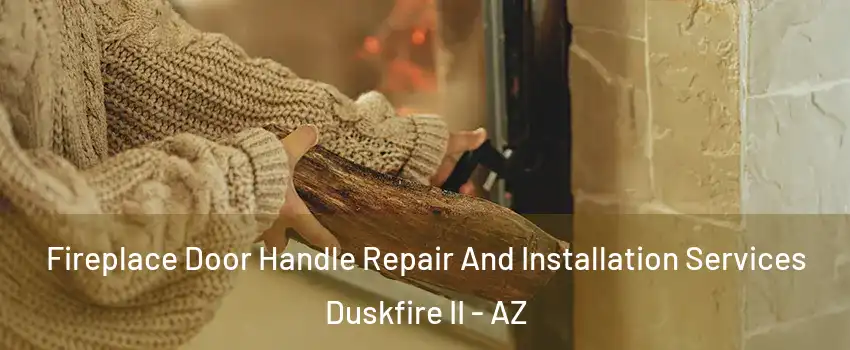 Fireplace Door Handle Repair And Installation Services Duskfire II - AZ