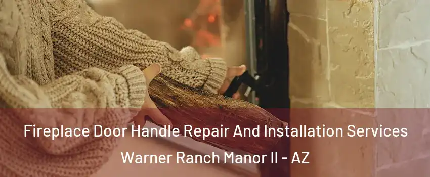 Fireplace Door Handle Repair And Installation Services Warner Ranch Manor II - AZ