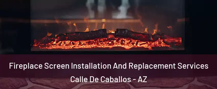 Fireplace Screen Installation And Replacement Services Calle De Caballos - AZ