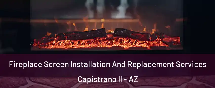 Fireplace Screen Installation And Replacement Services Capistrano II - AZ