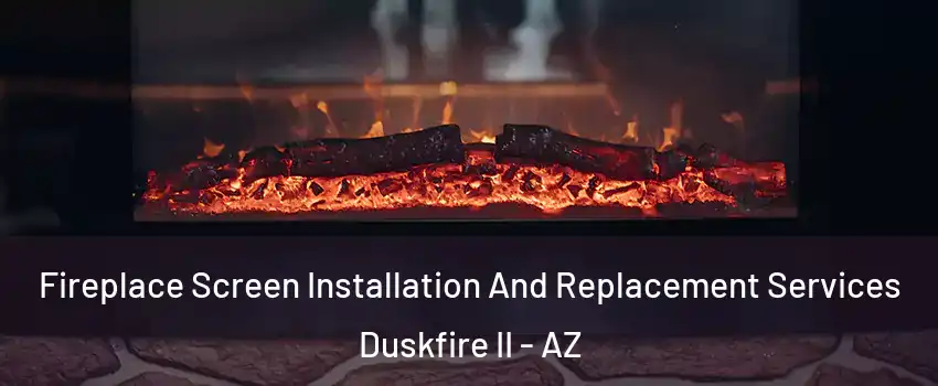 Fireplace Screen Installation And Replacement Services Duskfire II - AZ