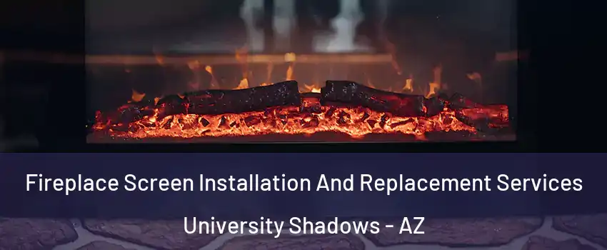 Fireplace Screen Installation And Replacement Services University Shadows - AZ