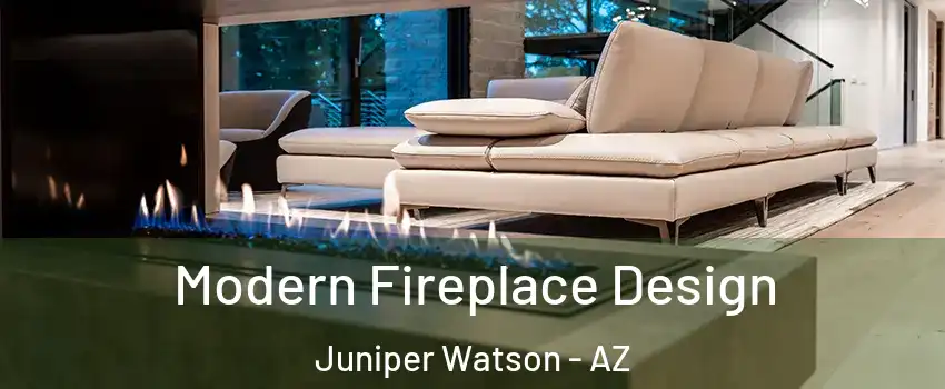 Modern Fireplace Design Juniper Watson - AZ