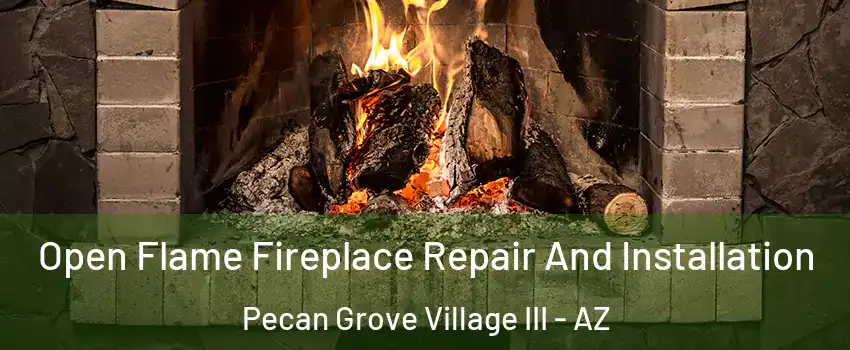 Open Flame Fireplace Repair And Installation Pecan Grove Village III - AZ